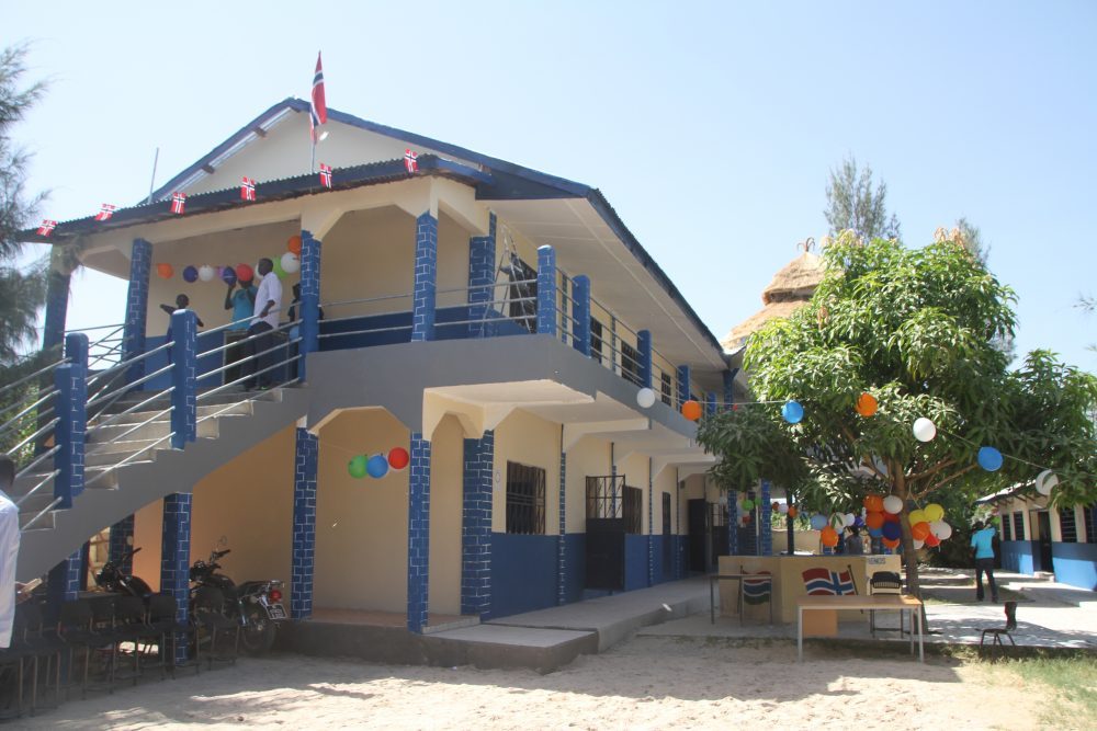 Pyntet til fest ved skolen
